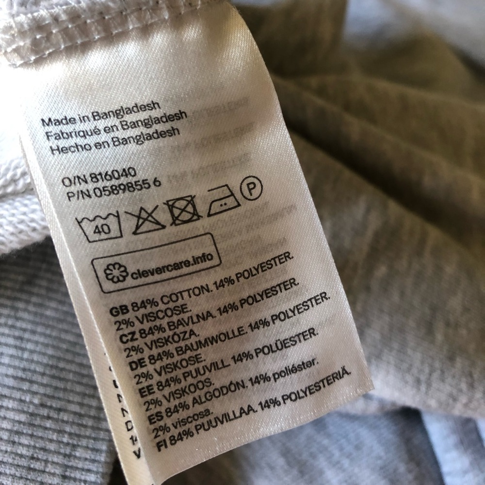 H&M Grey Sweater with Tie Sleeves - Picture 7 of 7